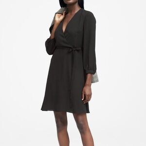Banana Republic Faux Wrap A-line Dress